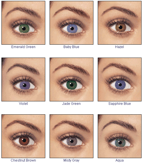 Pelbagai warna mata manusia